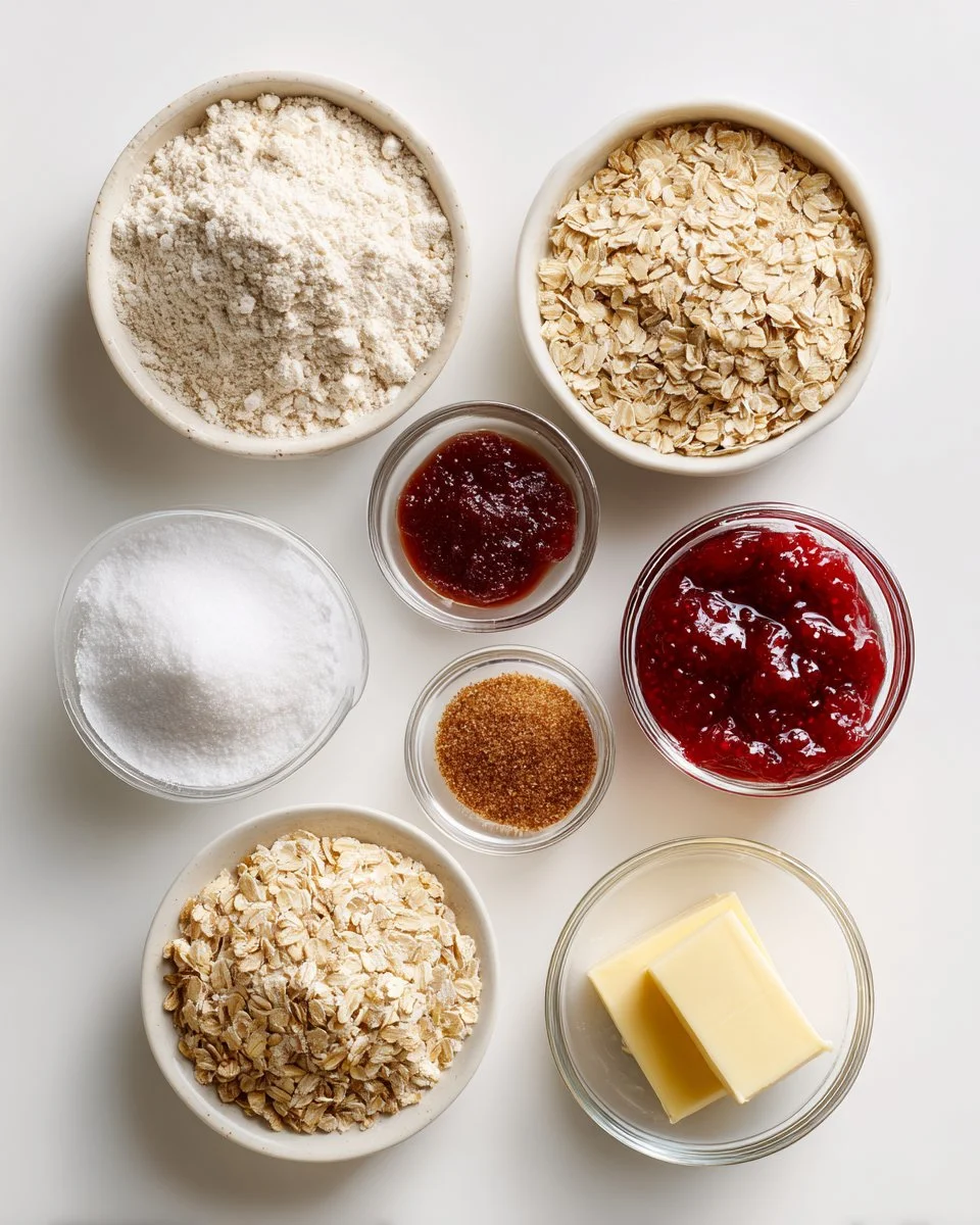 Easy Oatmeal Bars with Jam