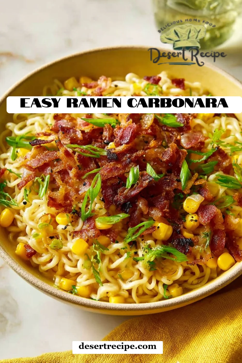 Easy Ramen Carbonara
