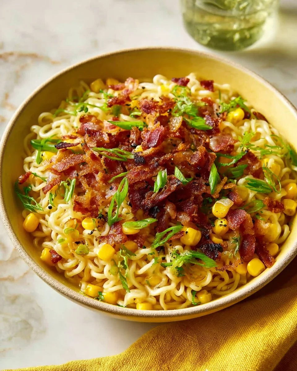 Easy Ramen Carbonara
