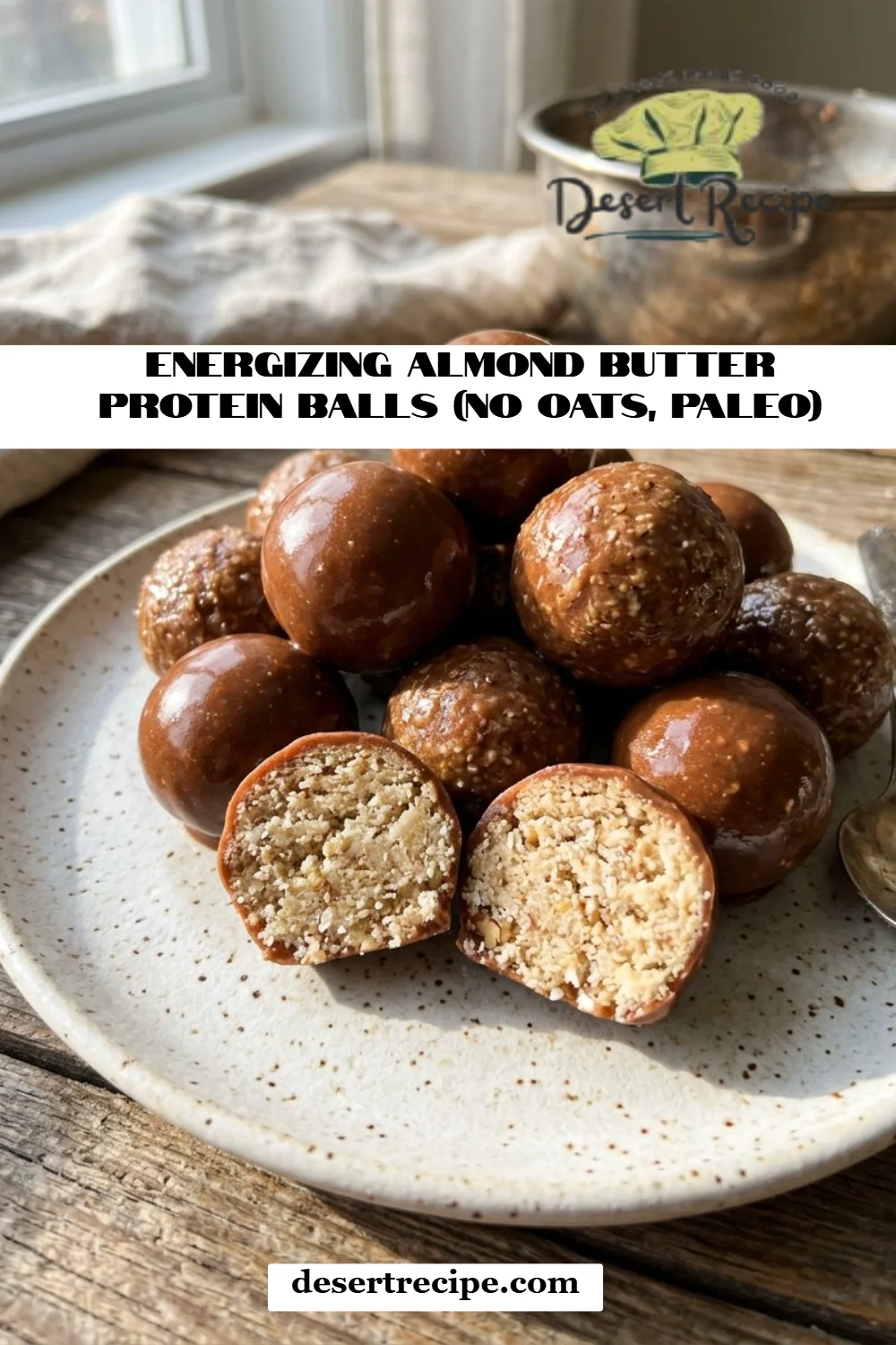 Energizing Almond Butter Protein Balls (No Oats, Paleo)