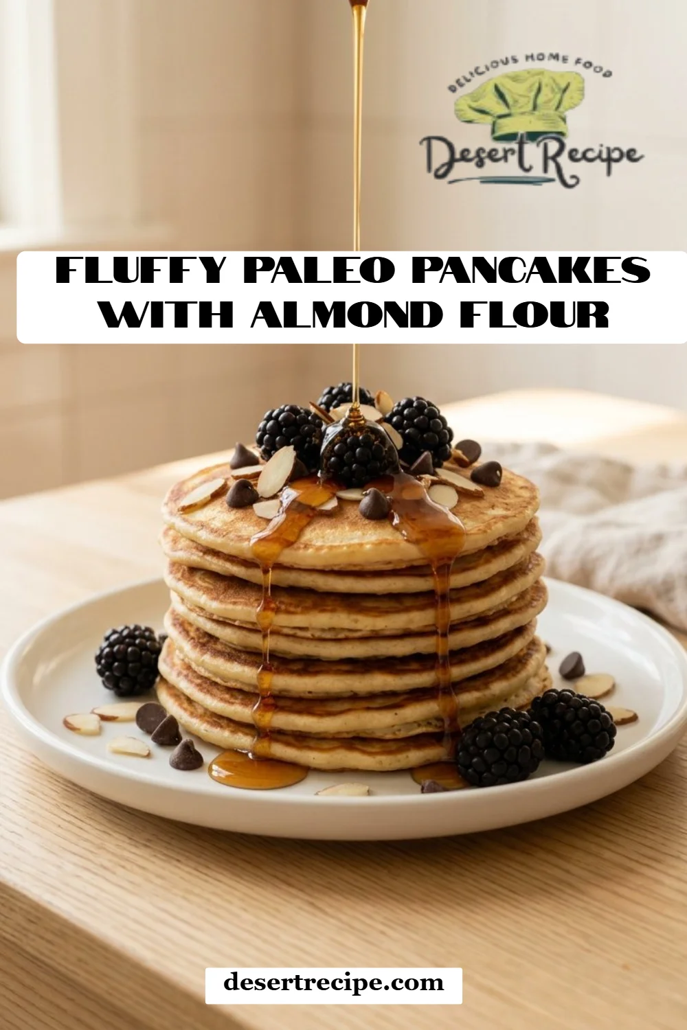 Fluffy Paleo Pancakes with Almond Flour