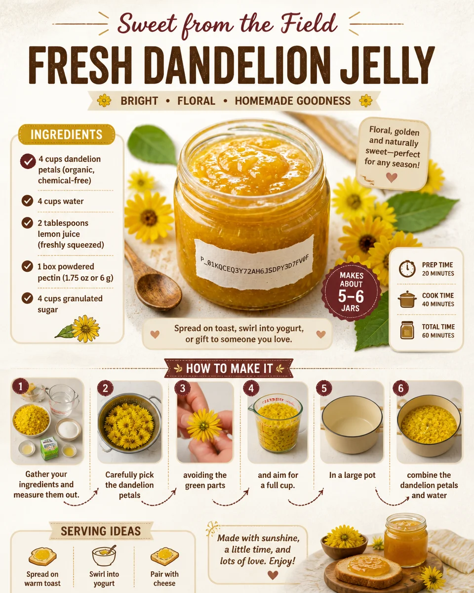 Fresh Dandelion Jelly