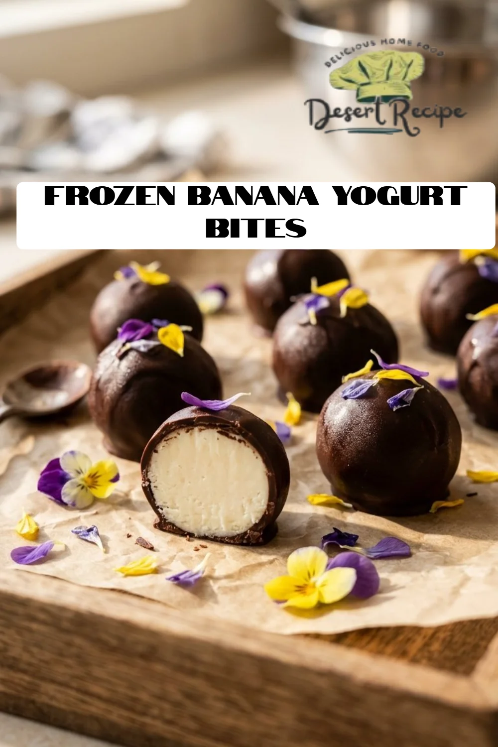 Frozen Banana Yogurt Bites