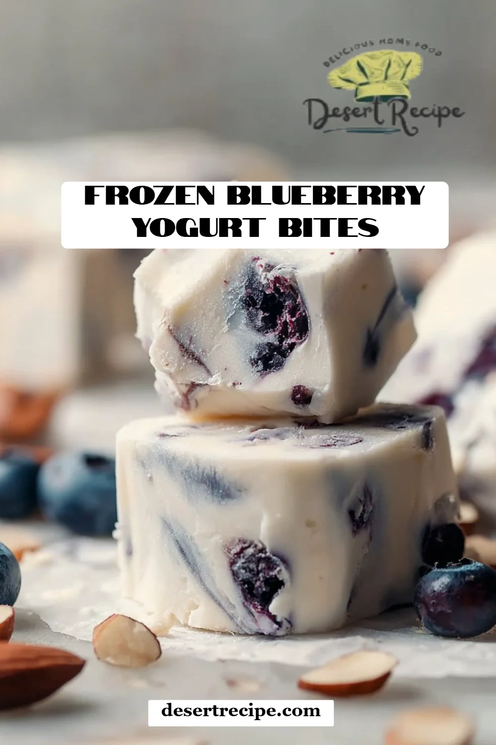 Frozen Blueberry Yogurt Bites