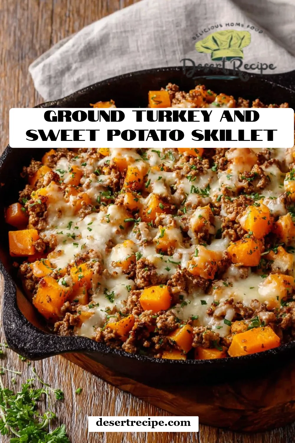 Ground Turkey and Sweet Potato Skillet