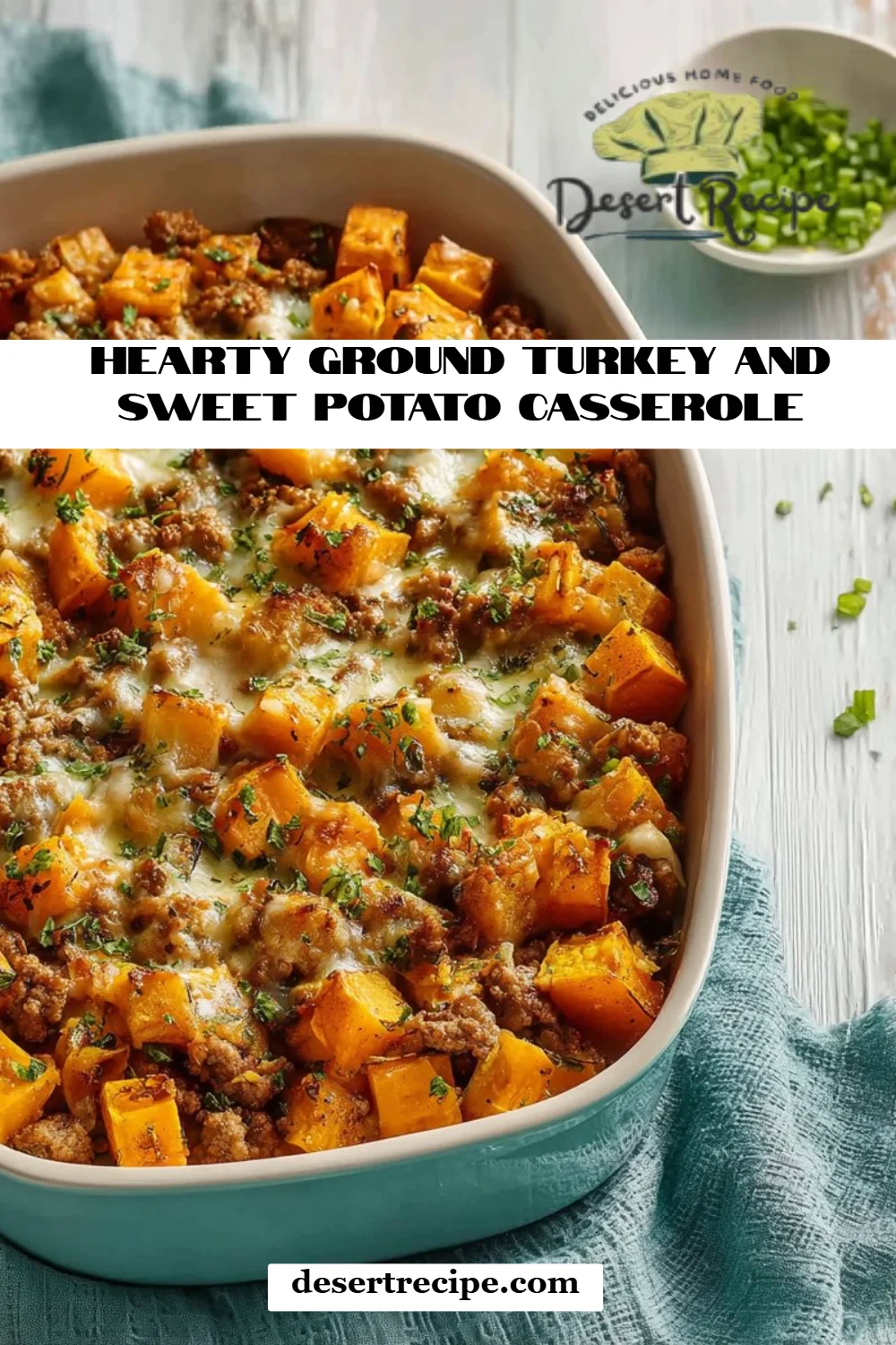 Hearty Ground Turkey and Sweet Potato Casserole