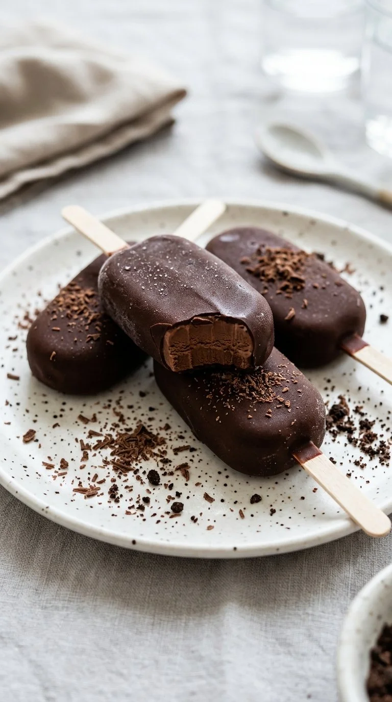 Homemade Fudgesicles with Coconut Milk