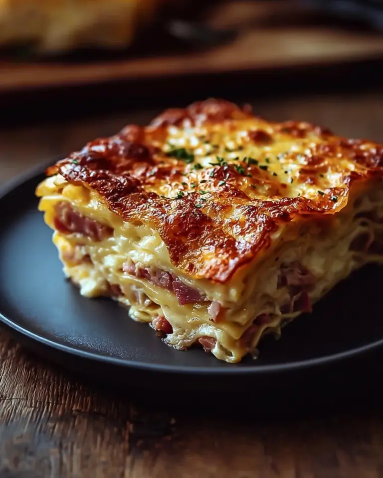 Delicious homemade Reuben Bake fresh out of the oven