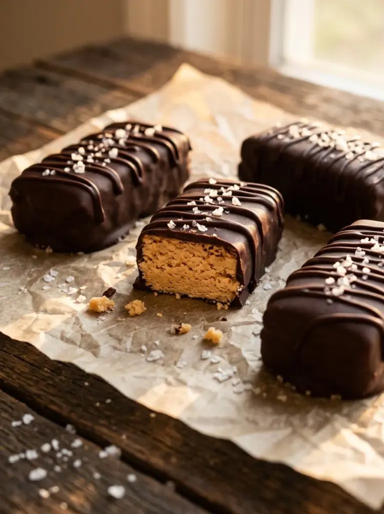 Delicious homemade Twix Bars made with caramel and chocolate.