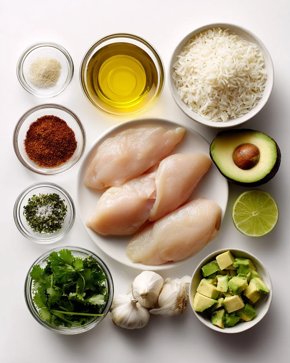 Honey Lime Chicken with Avocado Rice