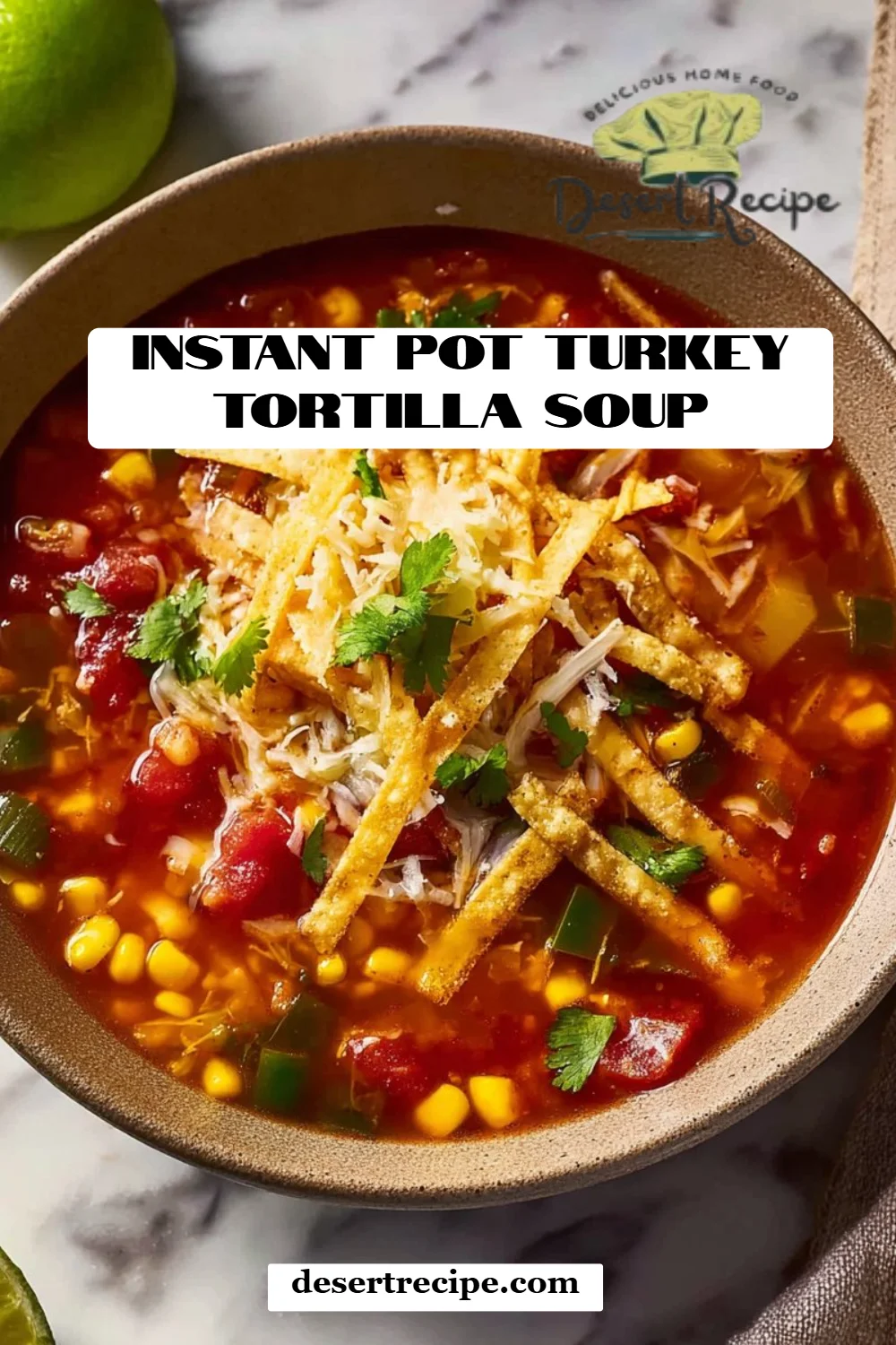 Instant Pot Turkey Tortilla Soup