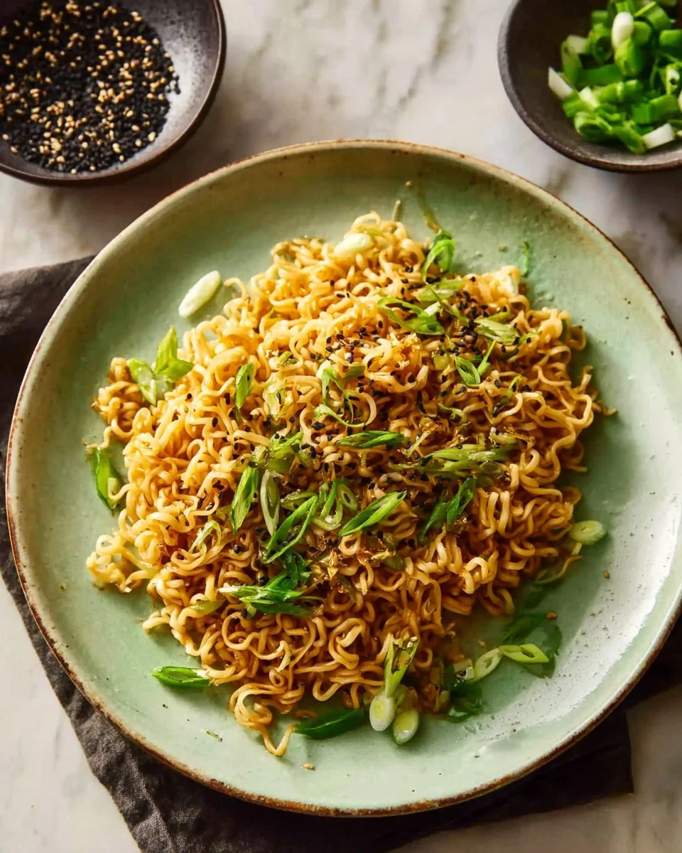 Delicious bowl of Blackstone Ramen noodles with toppings