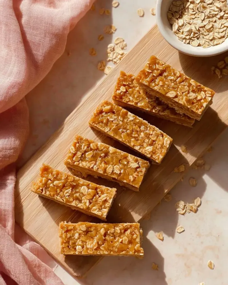 Delicious no bake oatmeal bars made with oats and natural sweeteners