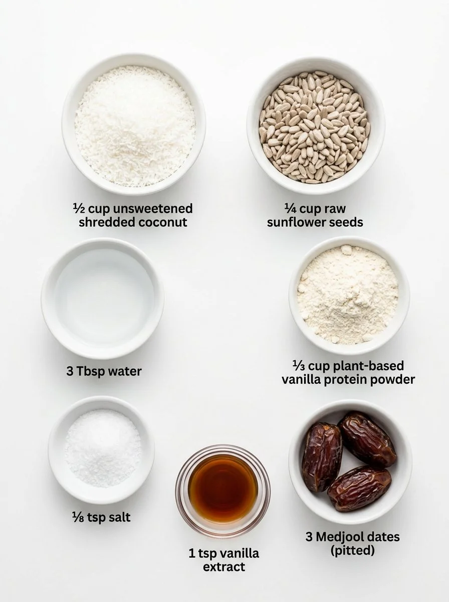 Irresistible Vanilla Protein Balls (No Nuts, Paleo)