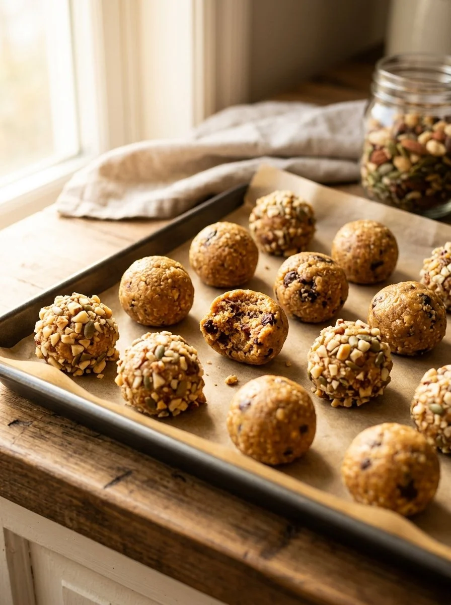 Irresistible Vanilla Protein Balls (No Nuts, Paleo)