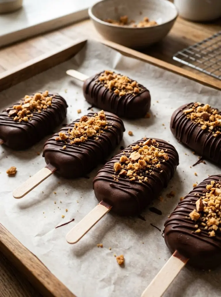 Irresistibly creamy cinnamon ice cream bars, egg-free and paleo-friendly