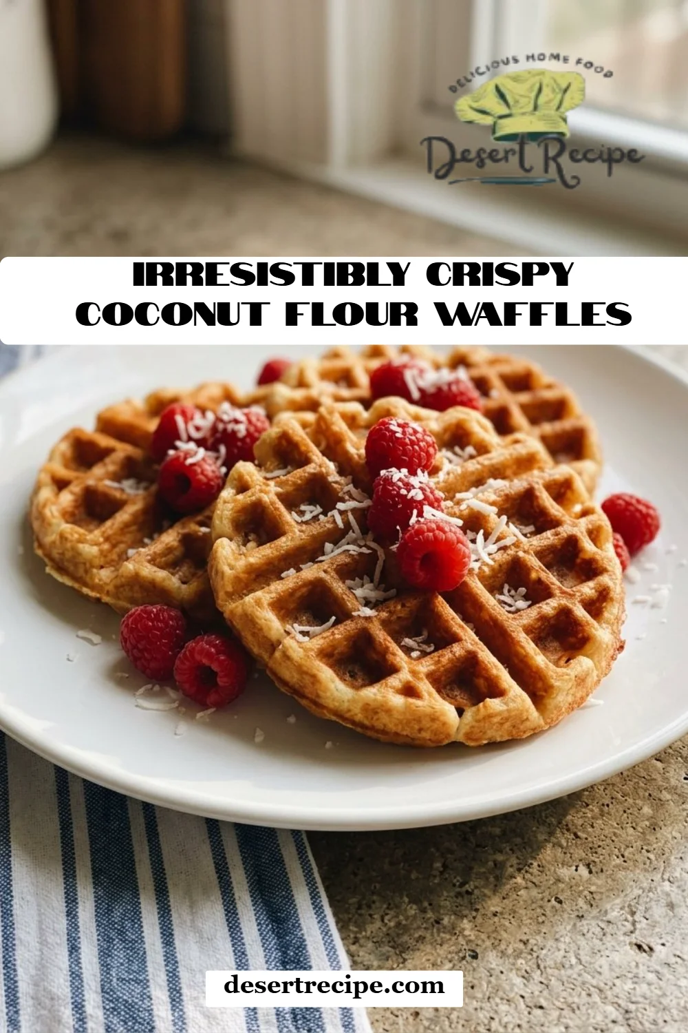 Irresistibly Crispy Coconut Flour Waffles