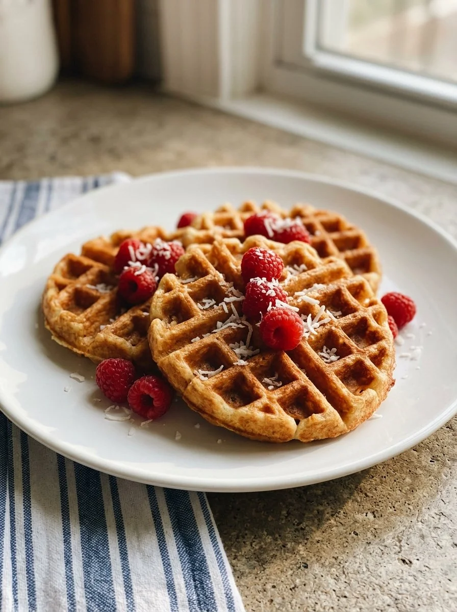 Irresistibly Crispy Coconut Flour Waffles