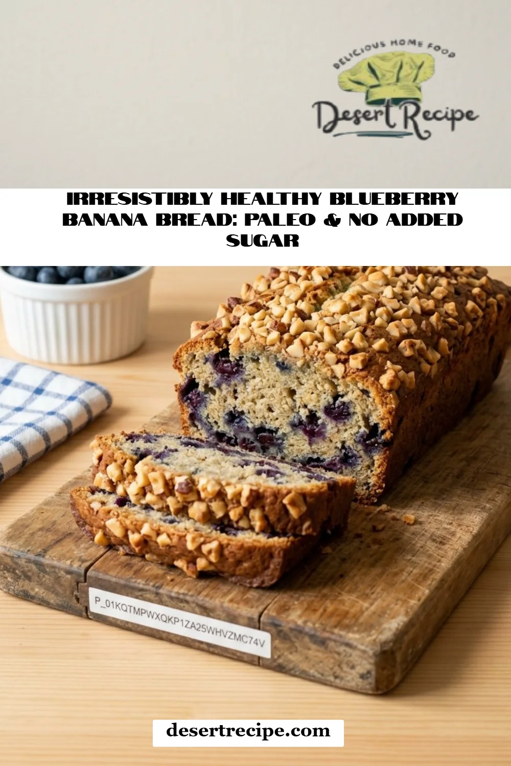 Irresistibly Healthy Blueberry Banana Bread: Paleo & No Added Sugar
