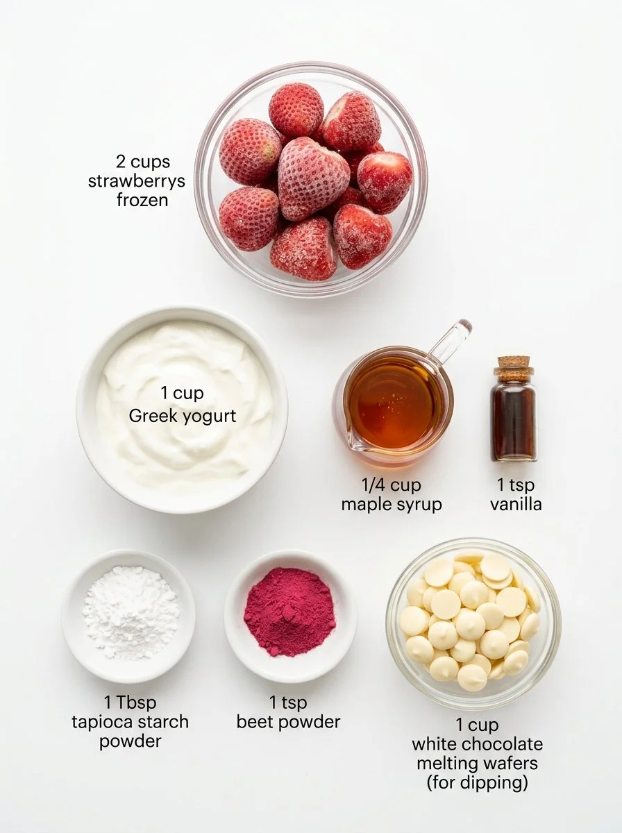 Irresistibly Healthy Strawberry Frozen Yogurt Bars