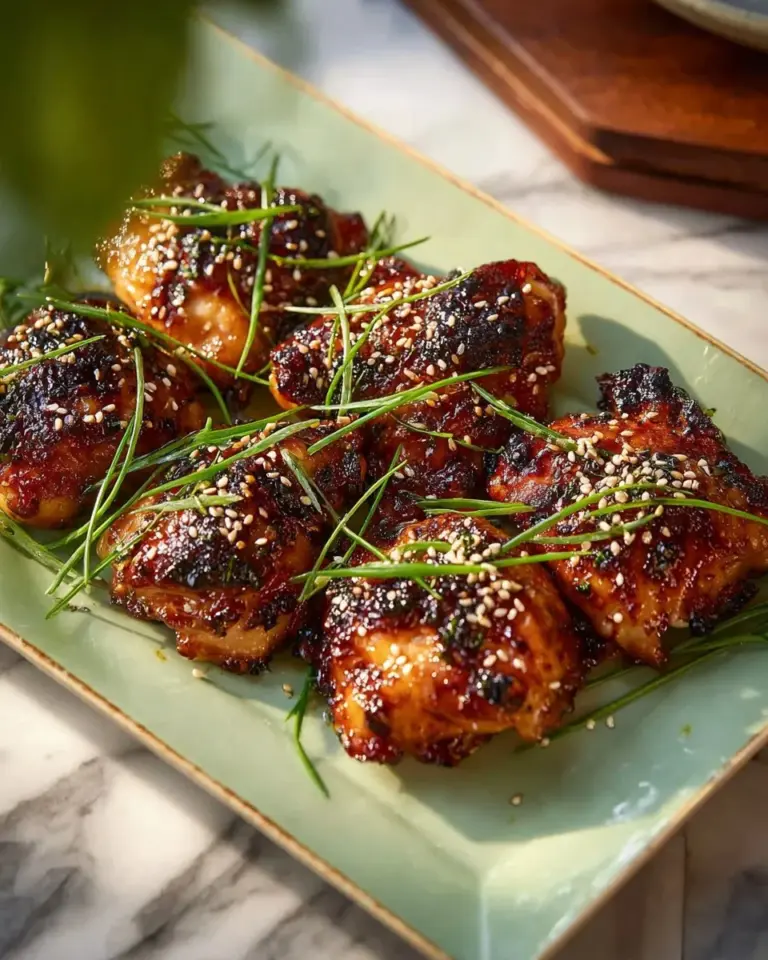 Grilled Japanese BBQ chicken thighs marinated with traditional sauces