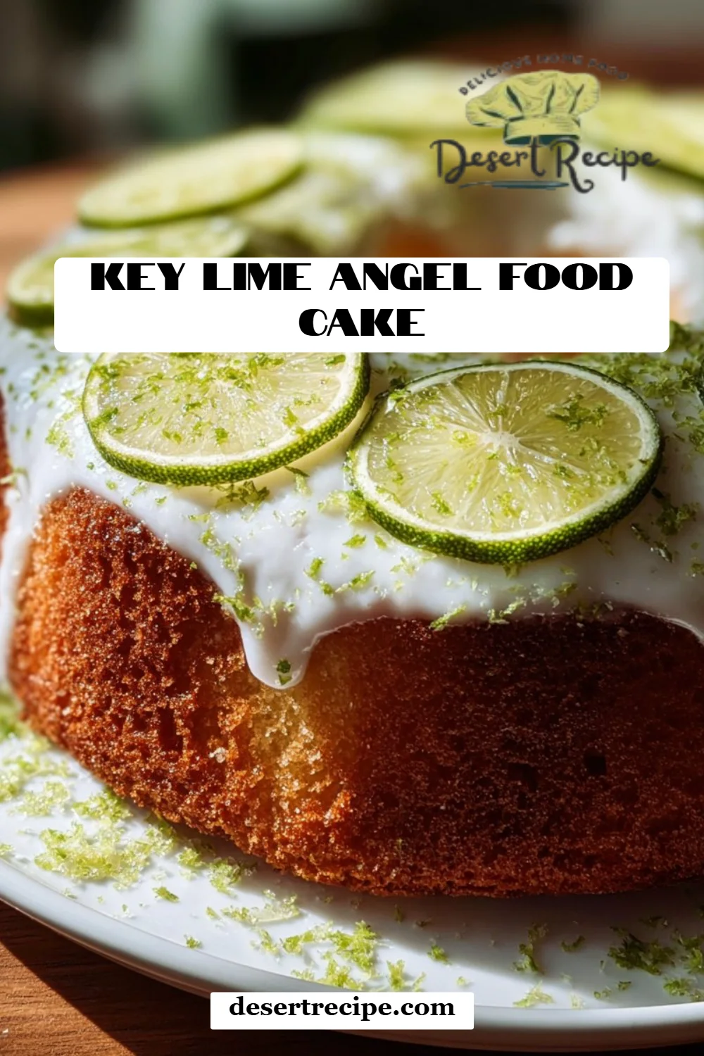 Key Lime Angel Food Cake