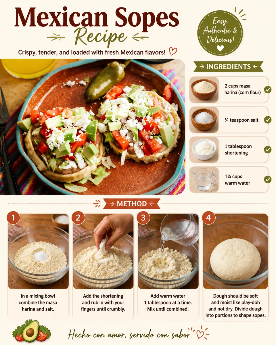 Mexican Sopes Recipe