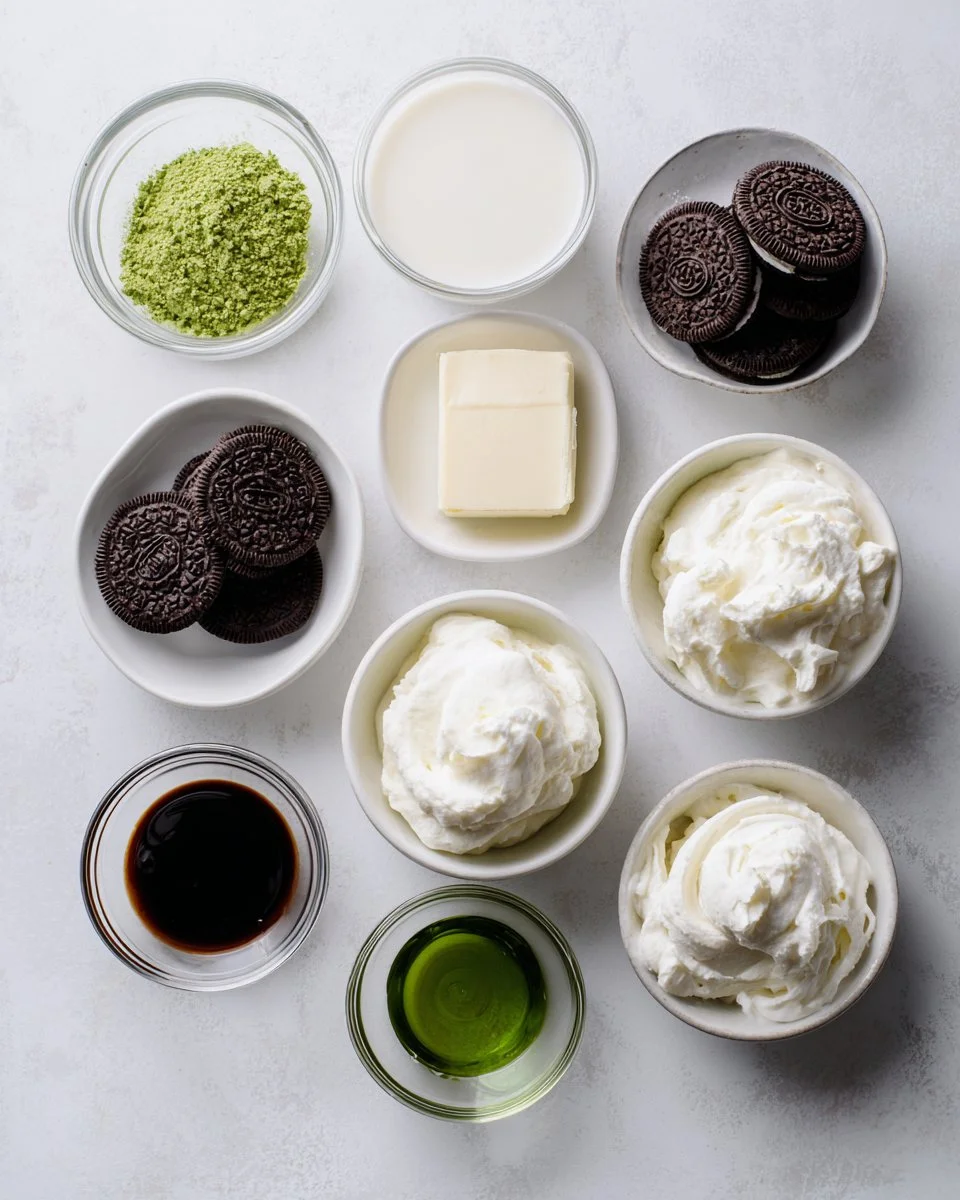 No-Bake Shamrock Shake Pie