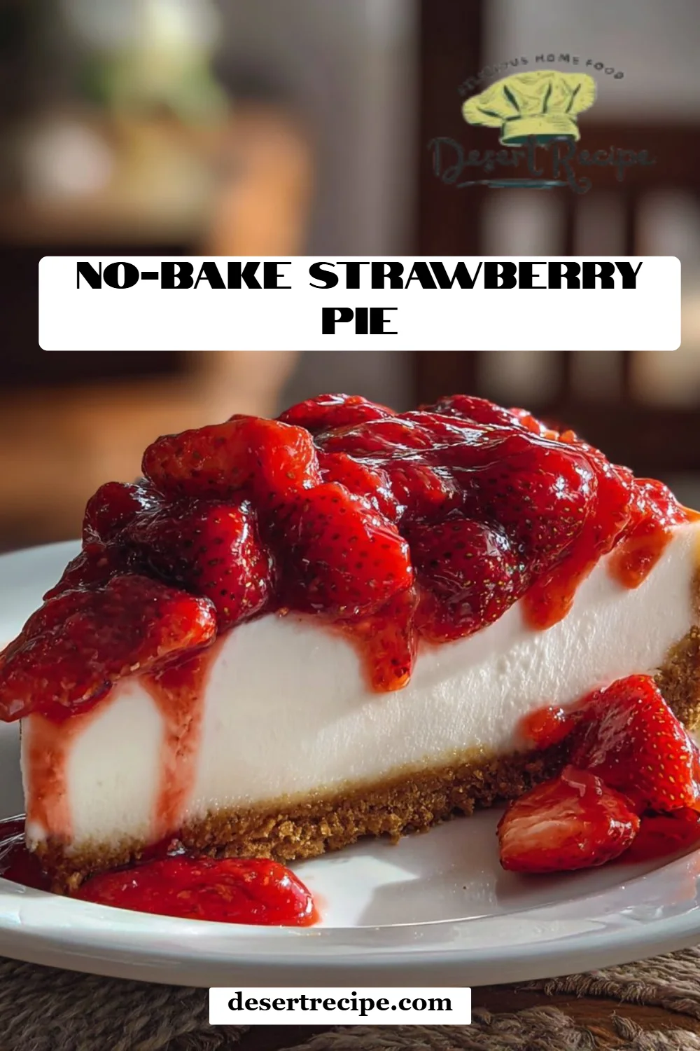 No-Bake Strawberry Pie