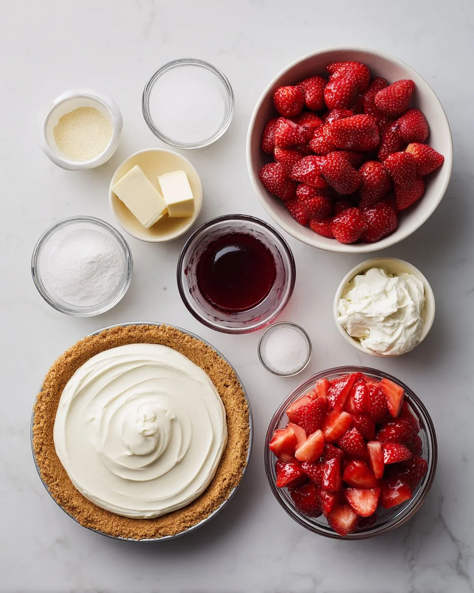 No-Bake Strawberry Pie