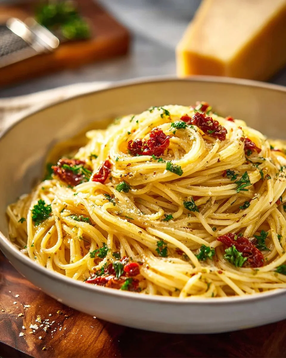One Pot Pasta Garlic and Oil