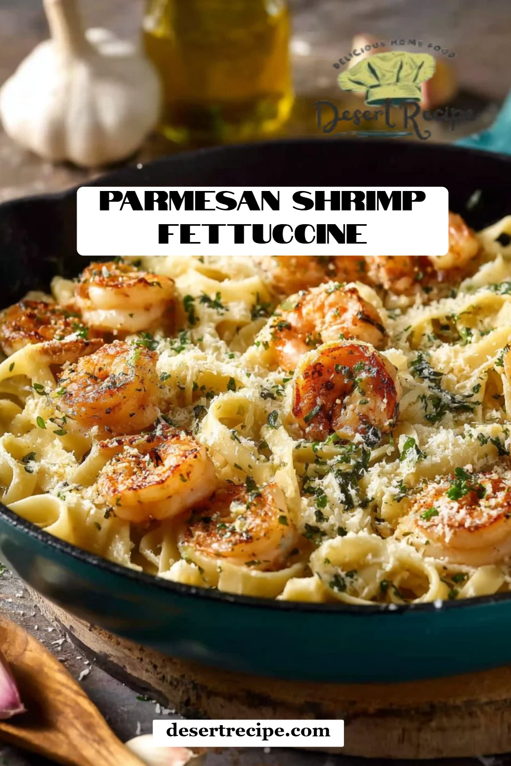 Parmesan Shrimp Fettuccine