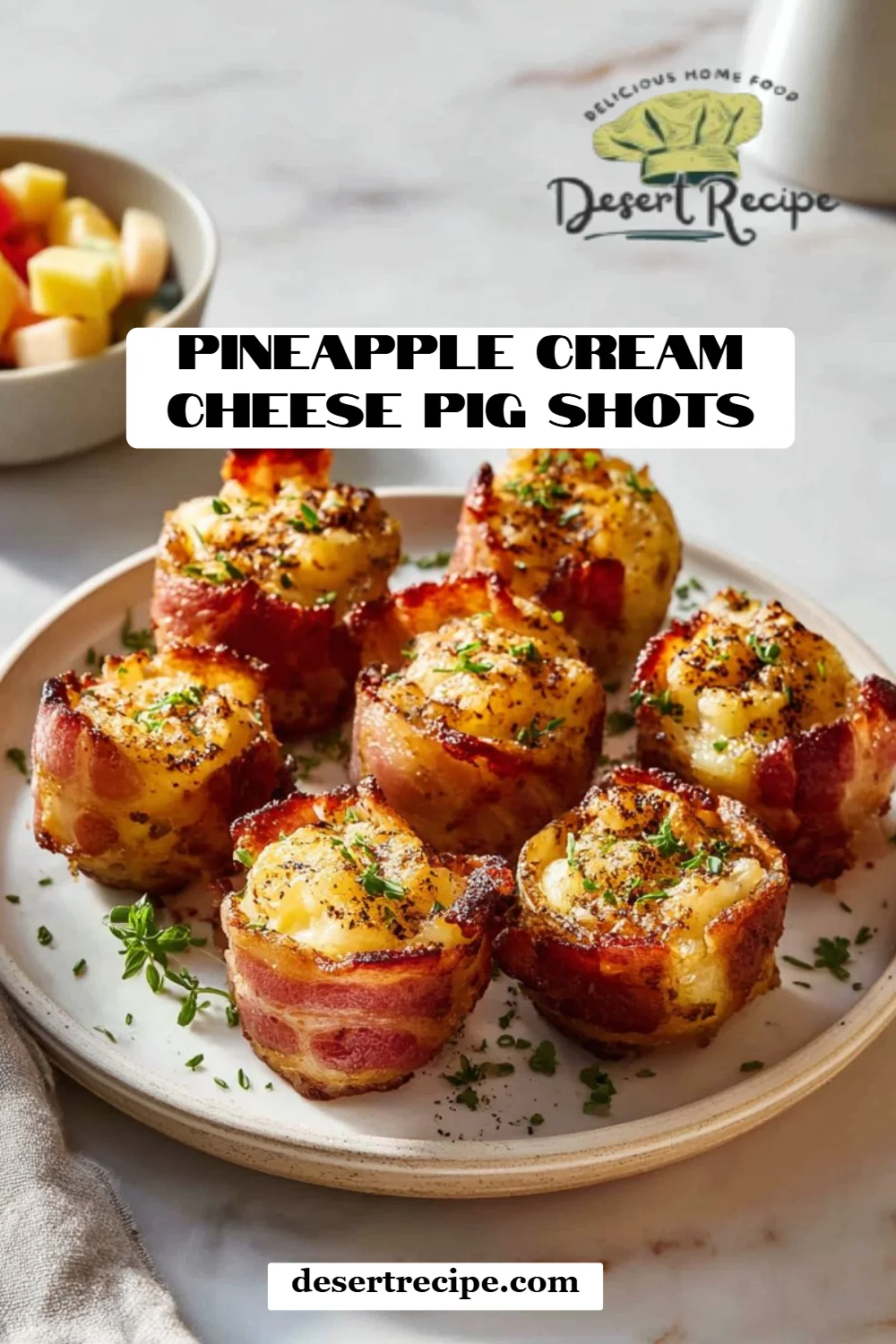 Pineapple Cream Cheese Pig Shots