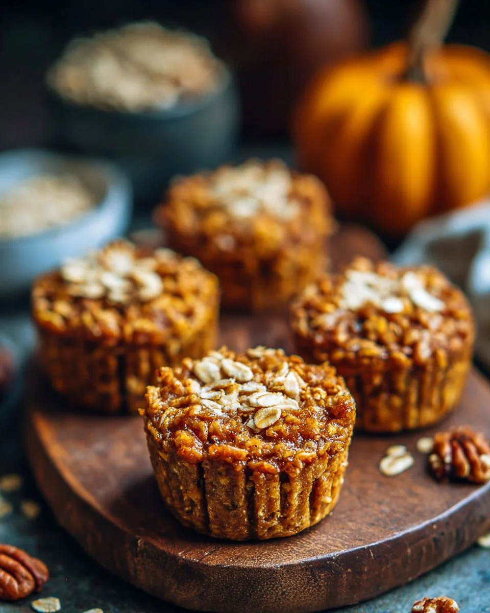 Pumpkin Baked Oatmeal Cups