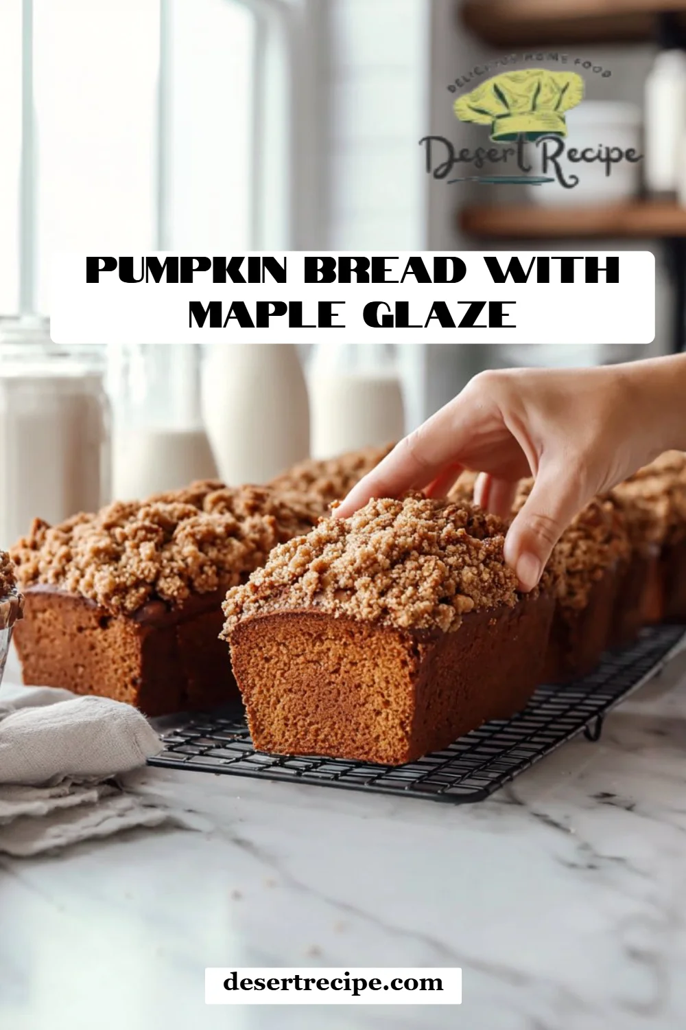 Pumpkin Bread with Maple Glaze