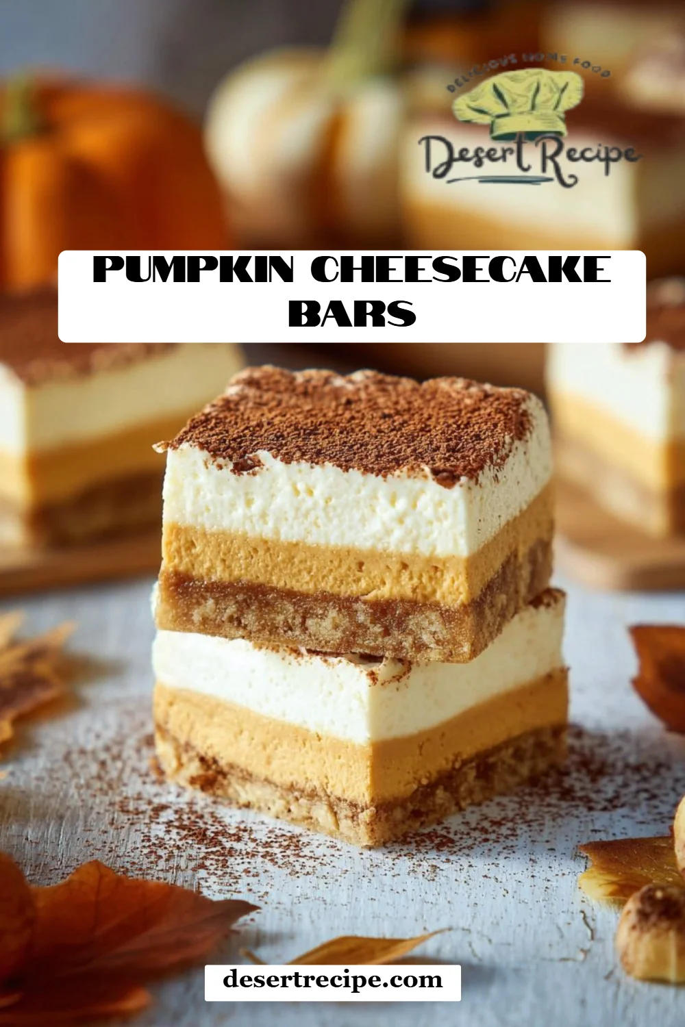 Pumpkin Cheesecake Bars