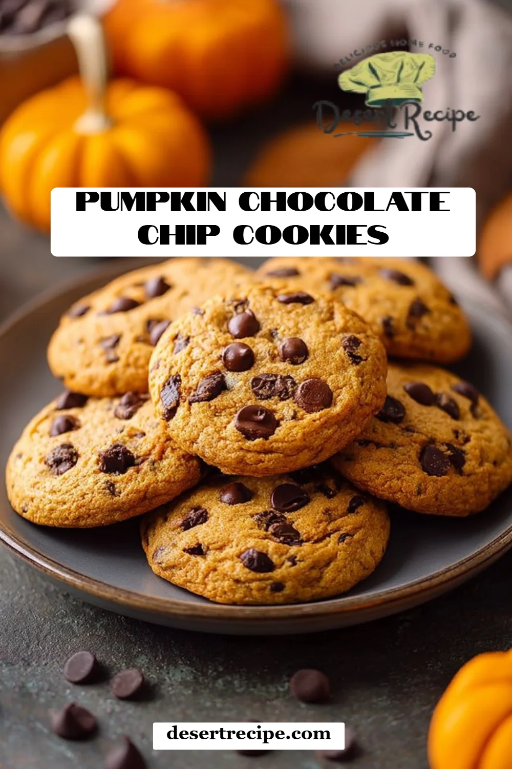 Pumpkin Chocolate Chip Cookies