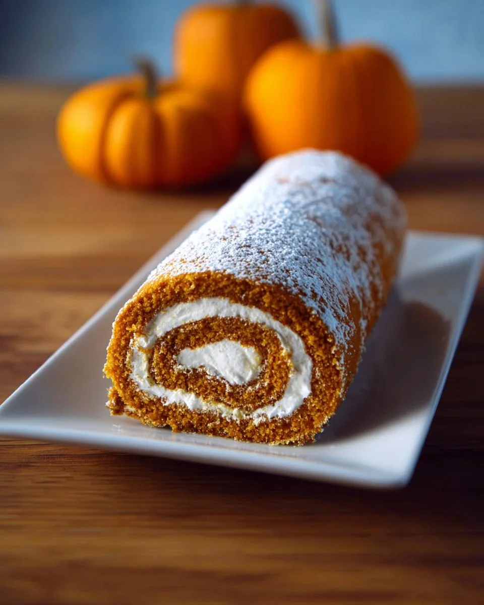 Pumpkin Roll with Cream Cheese Filling