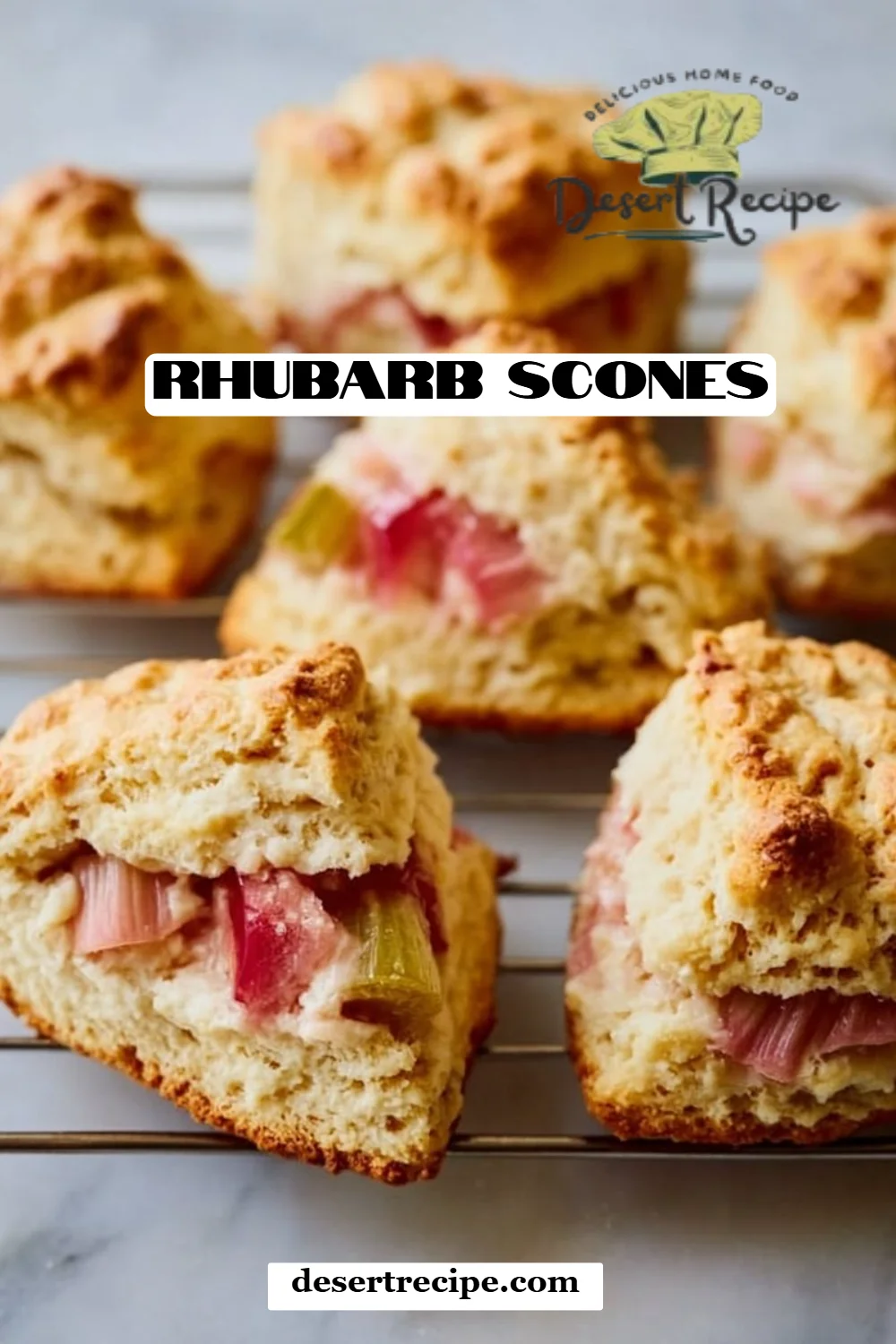 Rhubarb Scones