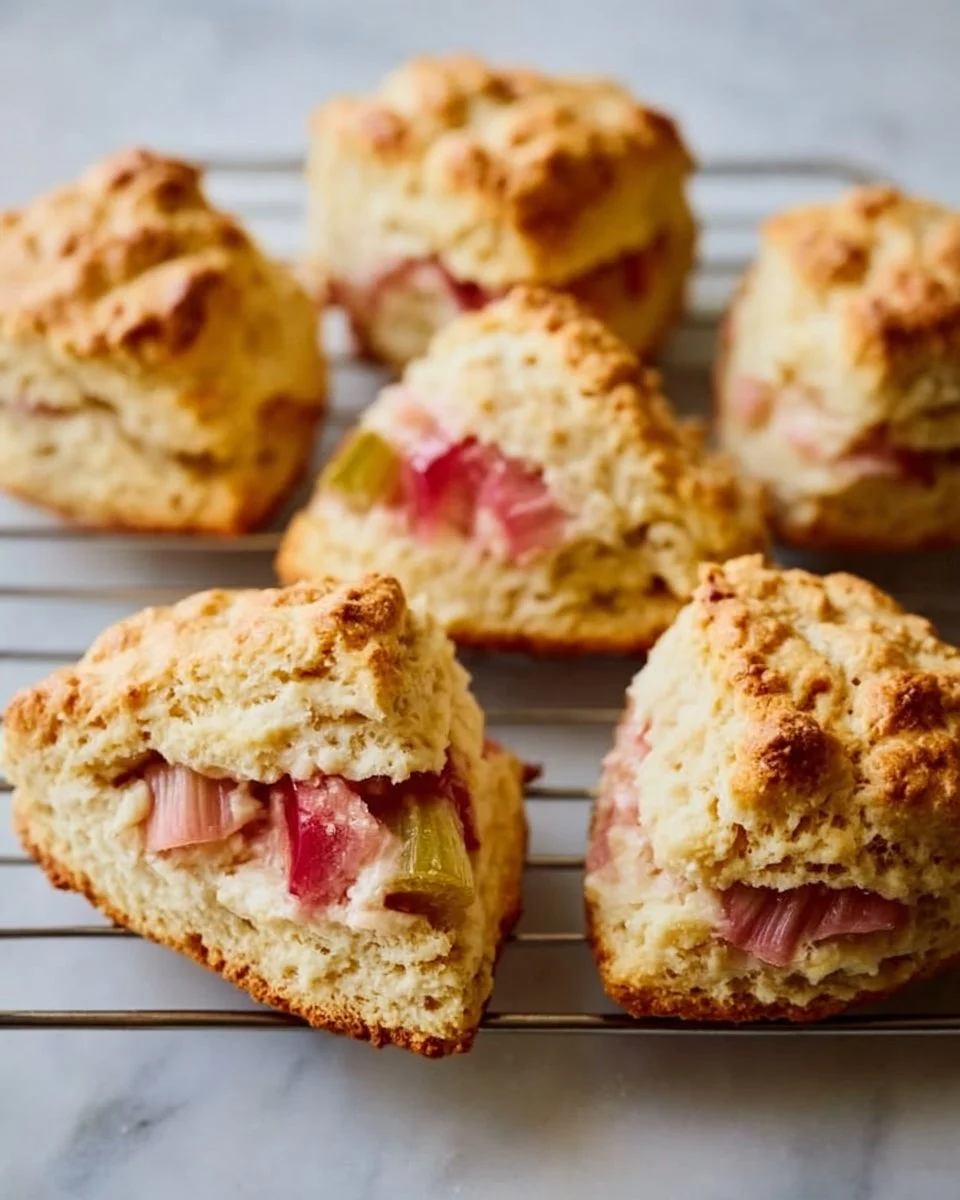 Rhubarb Scones