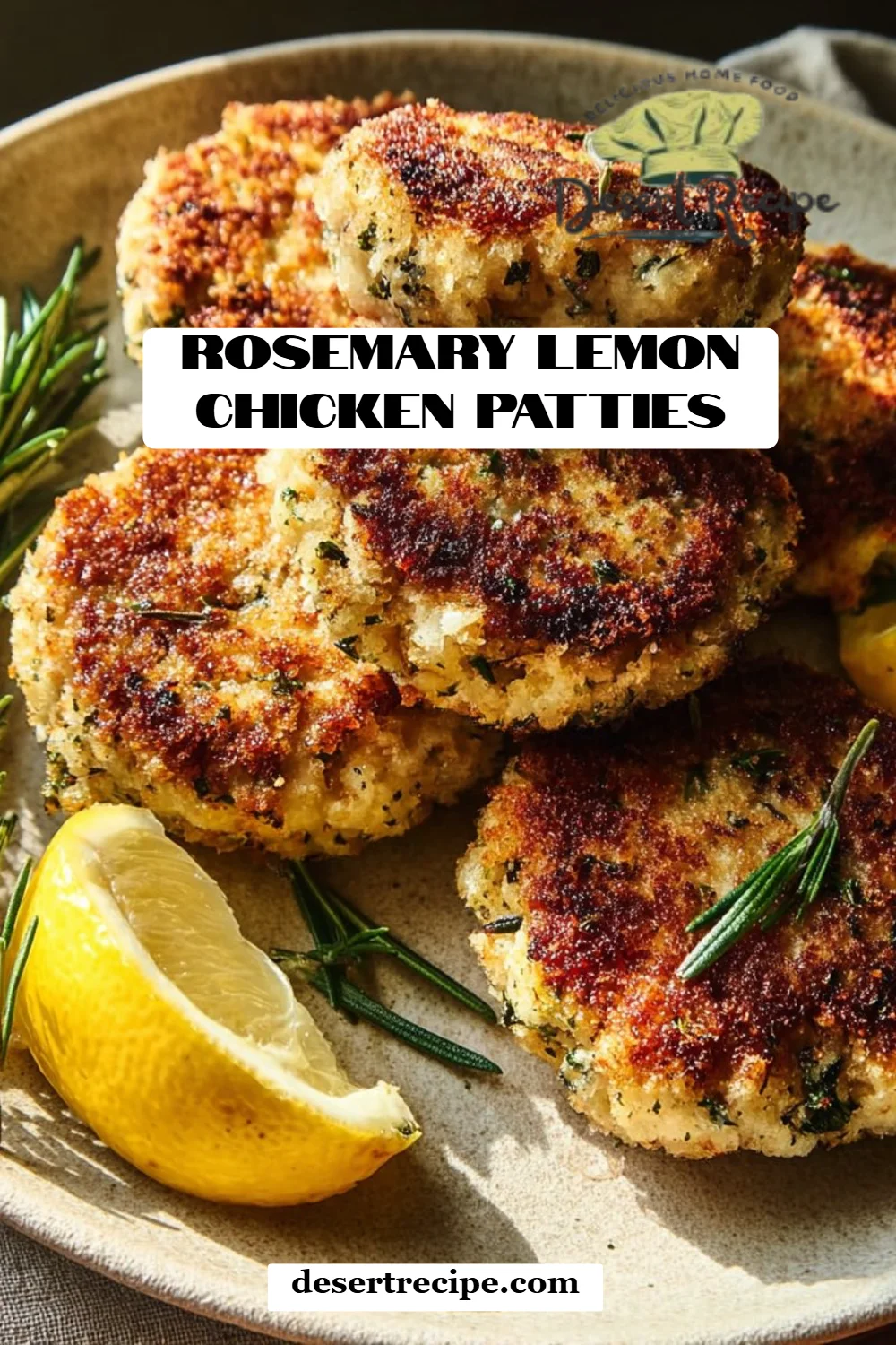 Rosemary Lemon Chicken Patties