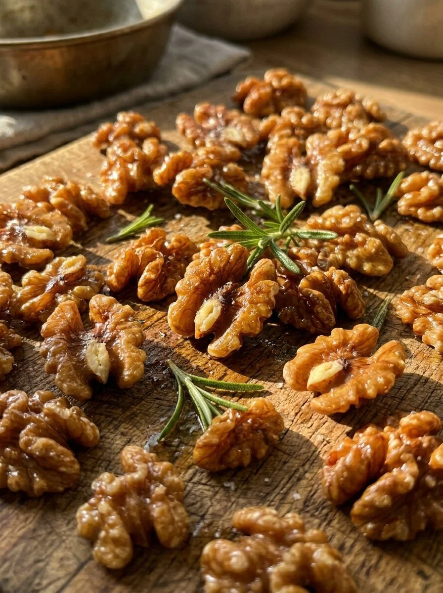 Savory Rosemary Roasted Walnuts (Paleo, Keto)