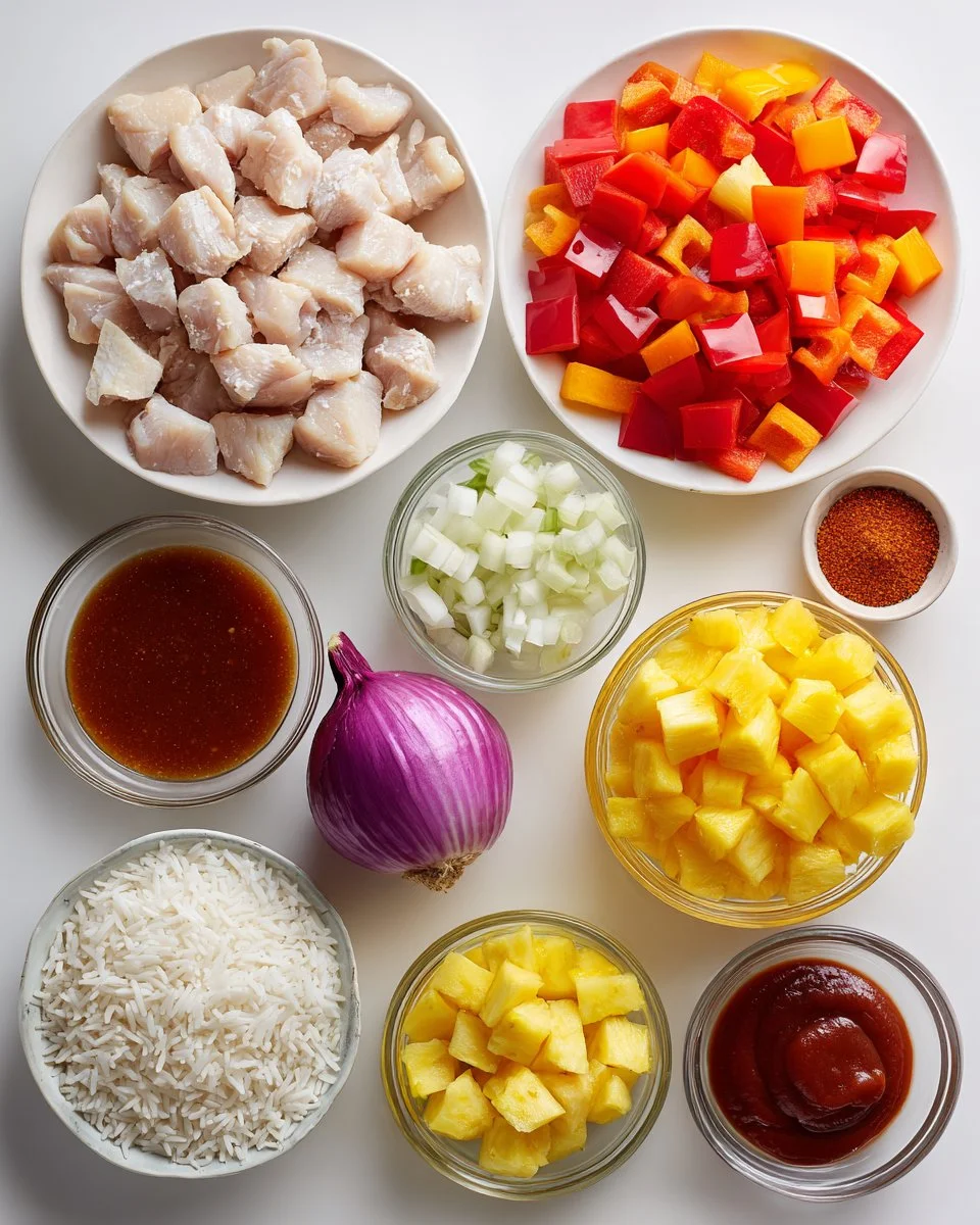 Sheet Pan Pineapple Chicken