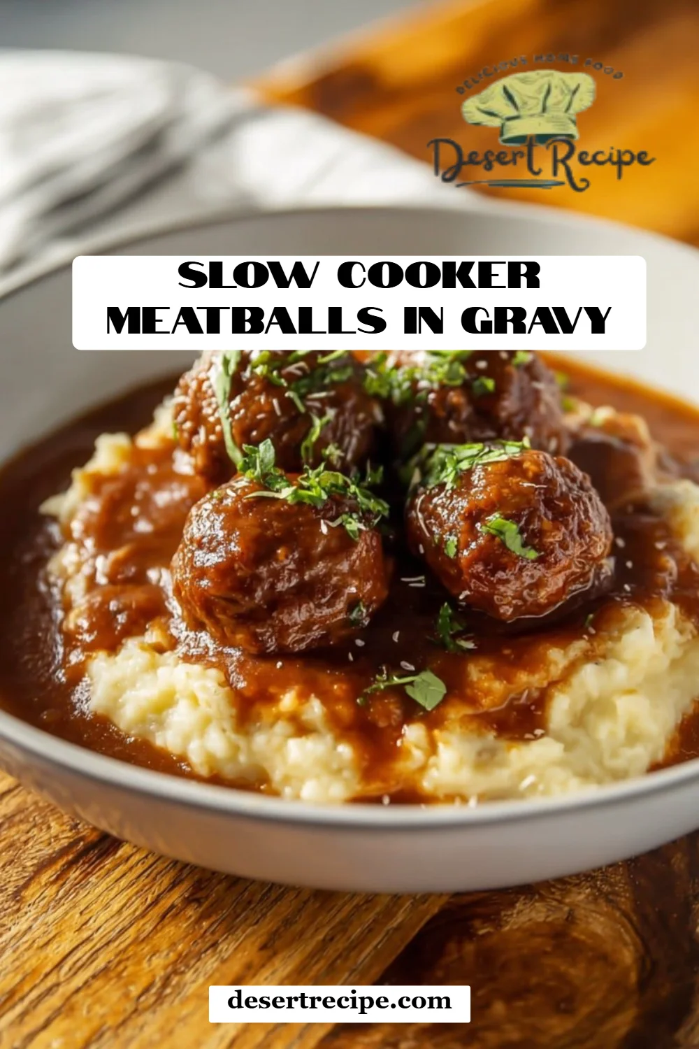 Slow Cooker Meatballs in Gravy