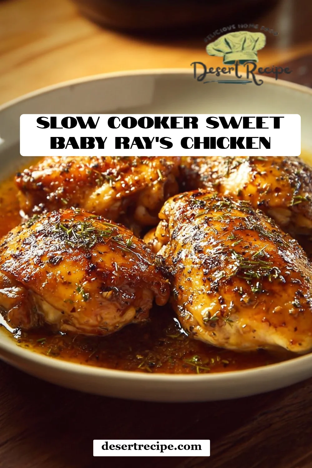 Slow Cooker Sweet Baby Ray's Chicken