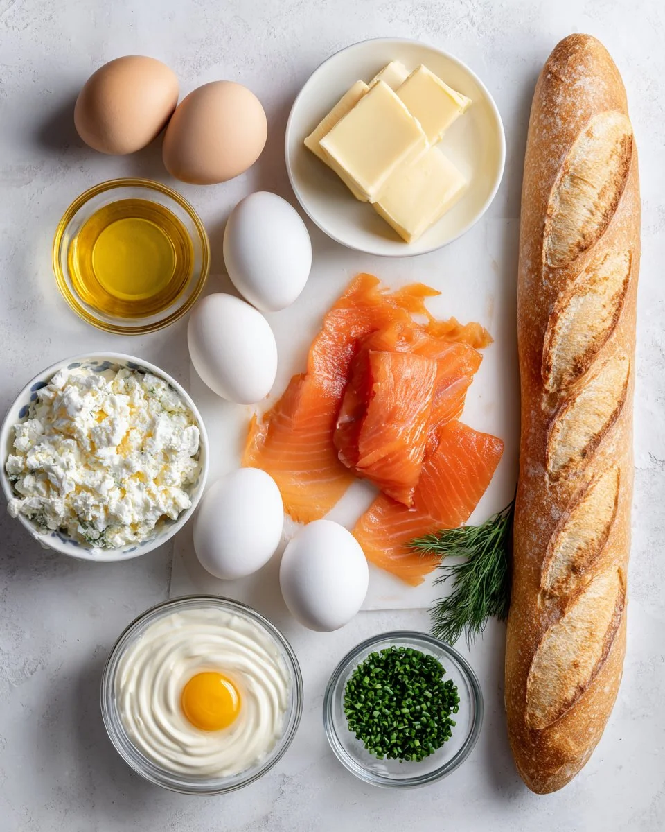 Smoked Salmon Crostini with Egg-Cheddar Mousse