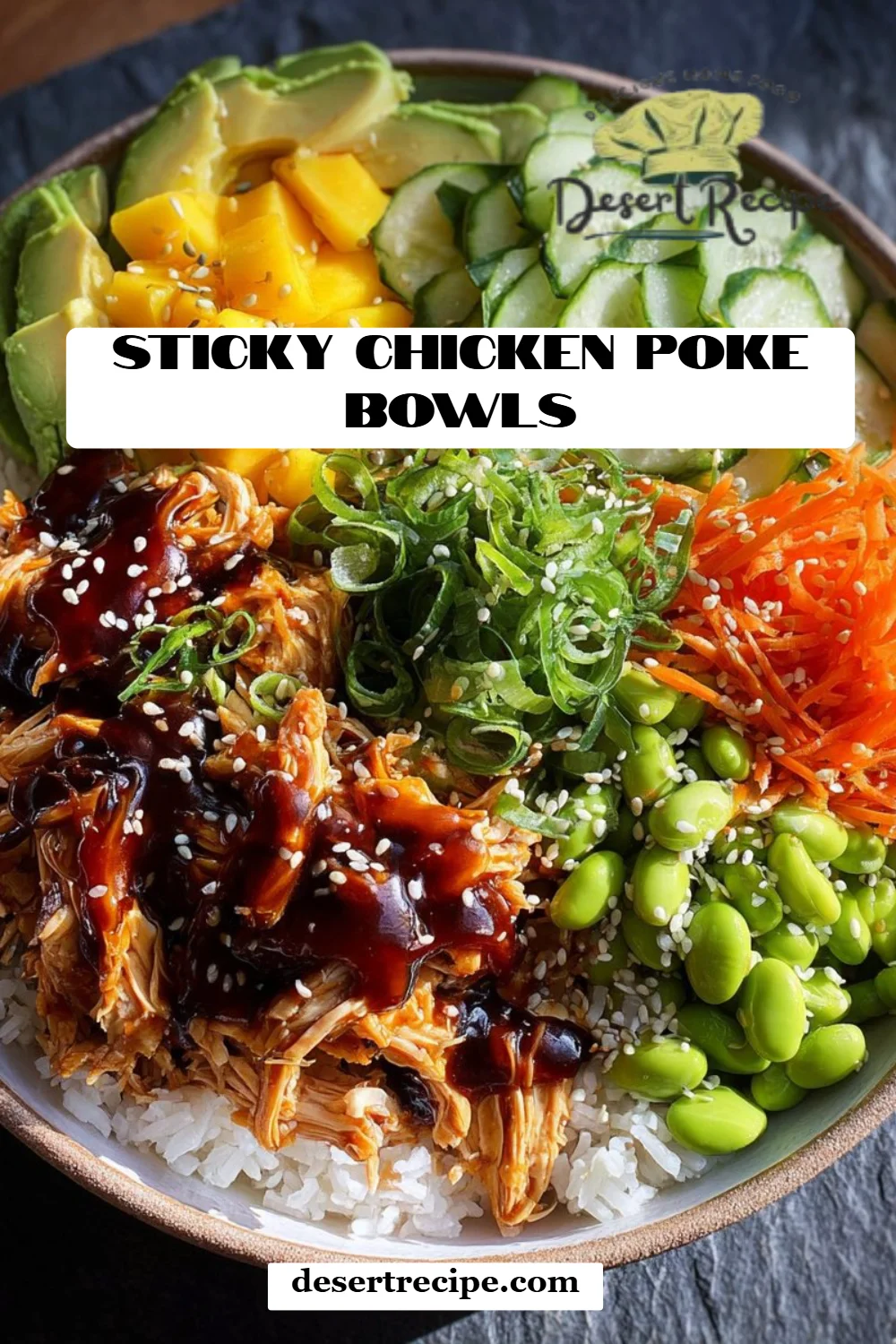 Sticky Chicken Poke Bowls