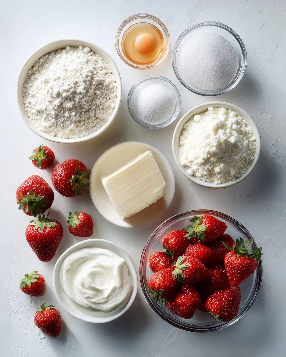 Strawberry Angel Food Cake
