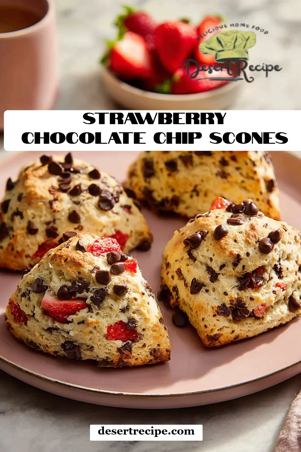 Strawberry Chocolate Chip Scones