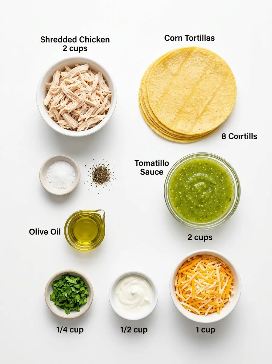Swiss Chicken Enchiladas